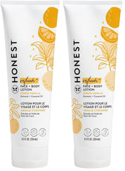 The Honest Company Hydrating Face and Body Lotion,Fast Absorbing,Naturally Derived Hypoallergenic,Citrus Vanilla Refresh,8.5 fl oz,(Pack of 2)