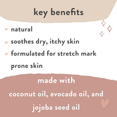 The Honest Company Mama Hydrating and Soothing Glow On Body Belly Oil, Plant Based Hypoallergenic, Fragrance-Free, 4.2 fl oz