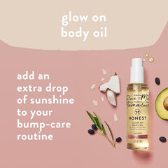The Honest Company Mama Body and Belly Bump Love Bundle, Moisturizing Plant Based Oil and Stretch Mark Butter Cream