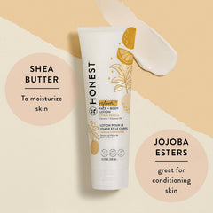 The Honest Company 2-in-1 Cleansing Shampoo and Body Wash Face Lotion Bundle, Gentle for Baby Naturally Derived Citrus Vanilla Refresh 18.5 fl oz