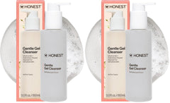 Honest Beauty Gentle Gel Daily Face Cleanser, Calms, Refreshes, Hydrates, Vegan Safe for Sensitive Skin, 5 fl oz, (Pack of 2)