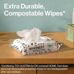 The Honest Company Hypoallergenic Multi-Use Baby Wipes for Sensitive Skin Baby Pattern Play 288 Count