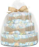 The Honest Company Deluxe Diaper Cake Diapers Baby Personal Care Plant-Based Wipes Above it All, Size 1 8-14 lbs, 70 Count