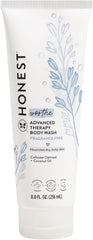 The Honest Company Eczema Soothing Therapy Cleansing Body Wash, Naturally Derived Gentle for Baby, Prebiotics Colloidal, Oatmeal, 8 oz