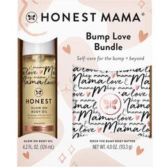 The Honest Company Mama Body and Belly Bump Love Bundle, Moisturizing Plant Based Oil and Stretch Mark Butter Cream