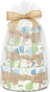 The Honest Company Diaper Cake, Diapers Baby Personal Care Plant-Based Wipes Turtle Time Regular Size 1 8-14 lbs 35 Count