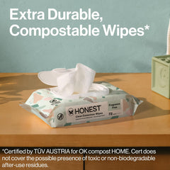 The Honest Company Clean Conscious Multi-Use Baby Wipes for Sensitive Skin, Fragrance Free, Geo Mood, 1152 Count