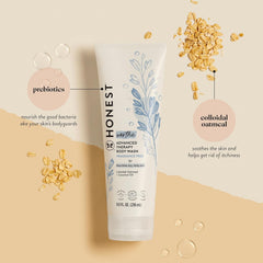 The Honest Company Eczema Soothing Therapy Cleansing Body Wash,Naturally Derived Gentle for Baby,Prebiotics Colloidal,Oatmeal,8 oz,(Pack of 2)