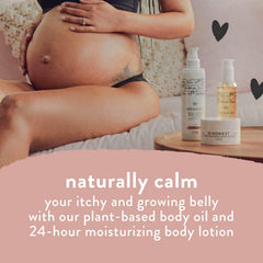 The Honest Company Mama Body and Belly Bump Love Bundle, Moisturizing Plant Based Oil and Stretch Mark Butter Cream