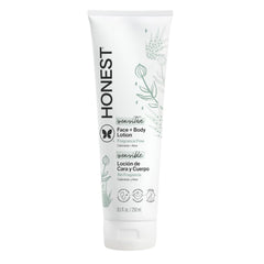 The Honest Company Hydrating Face and Body Lotion, Fast Absorbing, Naturally Derived, Hypoallergenic, Fragrance-Free, Sensitive, 8.5 fl oz