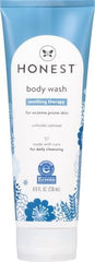 The Honest Company Eczema Soothing Therapy Cleansing Body Wash,Naturally Derived Gentle for Baby,Prebiotics Colloidal,Oatmeal,8 oz,(Pack of 2)
