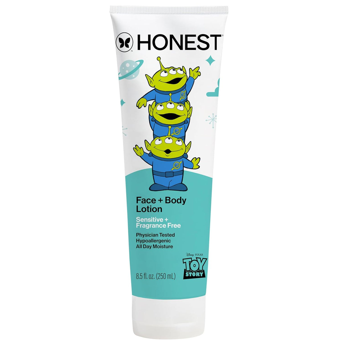 The Honest Company Moisturizing Face + Body Lotion, Fast Absorbing, Dermatologist Tested, Hypoallergenic, Disney and Pixar's Toy Story, Sensitive Fragrance Free