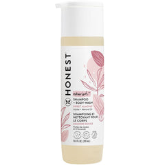 The Honest Company 2-in-1 Cleansing Shampoo Body Wash Gentle for Baby, Naturally Derived Tear-free Hypoallergenic Sweet Almond Nourish 10 fl oz