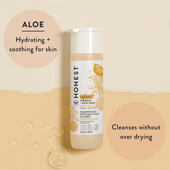 The Honest Company 2-in-1 Cleansing Shampoo and Body Wash Face Lotion Bundle, Gentle for Baby Naturally Derived Citrus Vanilla Refresh 18.5 fl oz